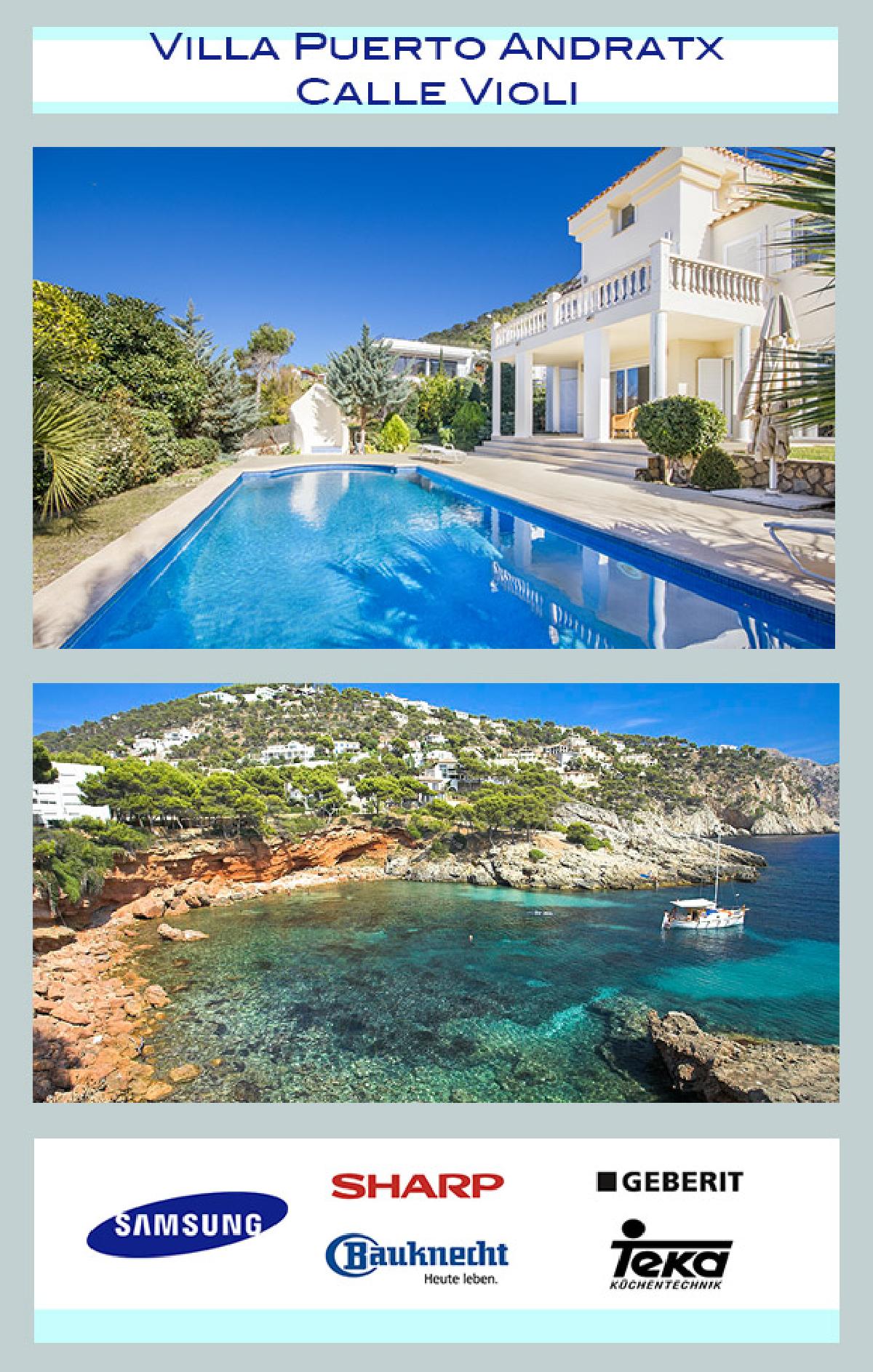 RESERVIERT! Neubau Villa Puerto Andratx Meerzugang Villa in Puerto de Andratx Mallorca Calle Violi – Foto 1