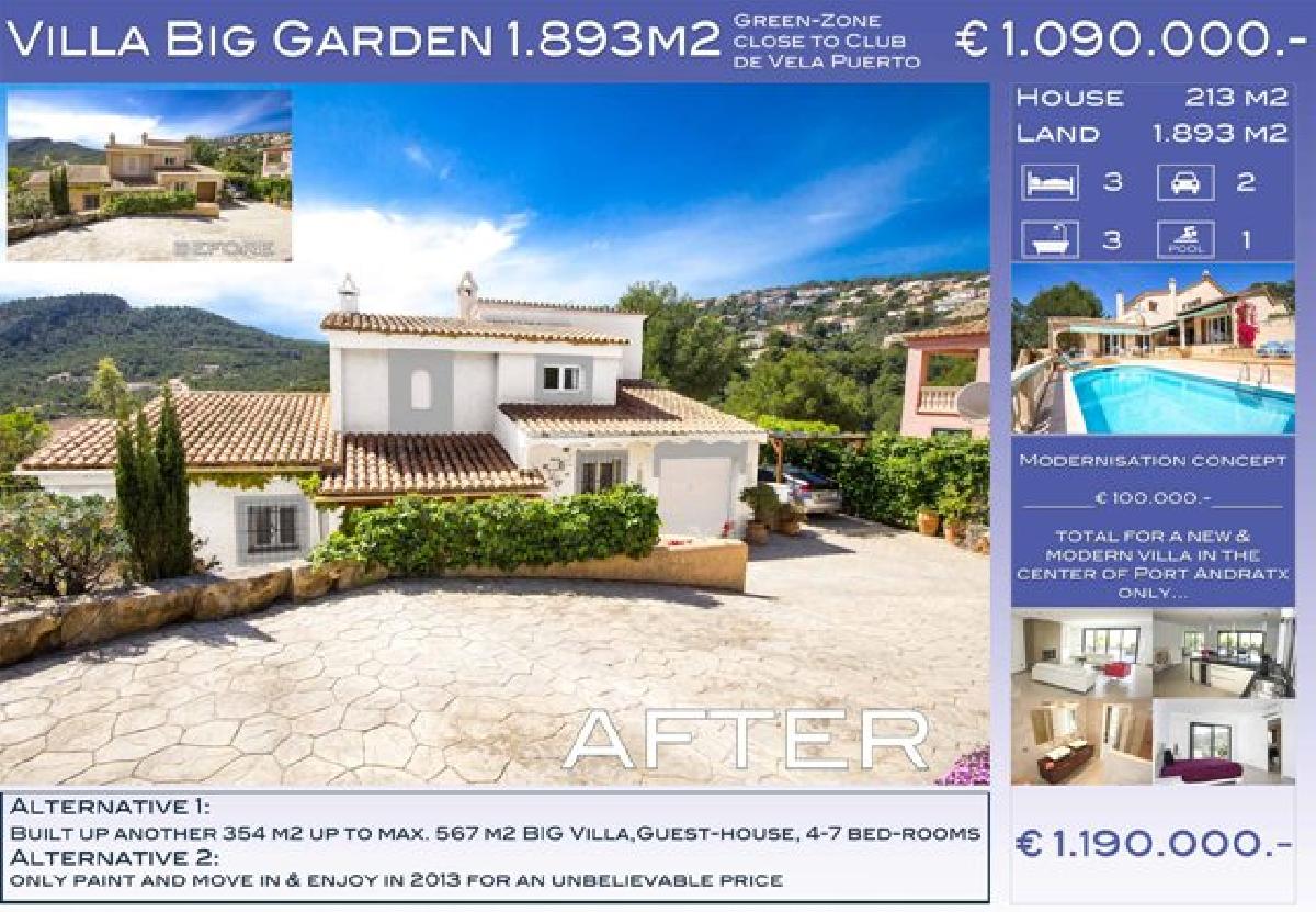 Villa Puerto Andratx Montport 1 for Sale: Villa direkt an der Grünzone nahe Yacht-Club de Vela – Foto 1