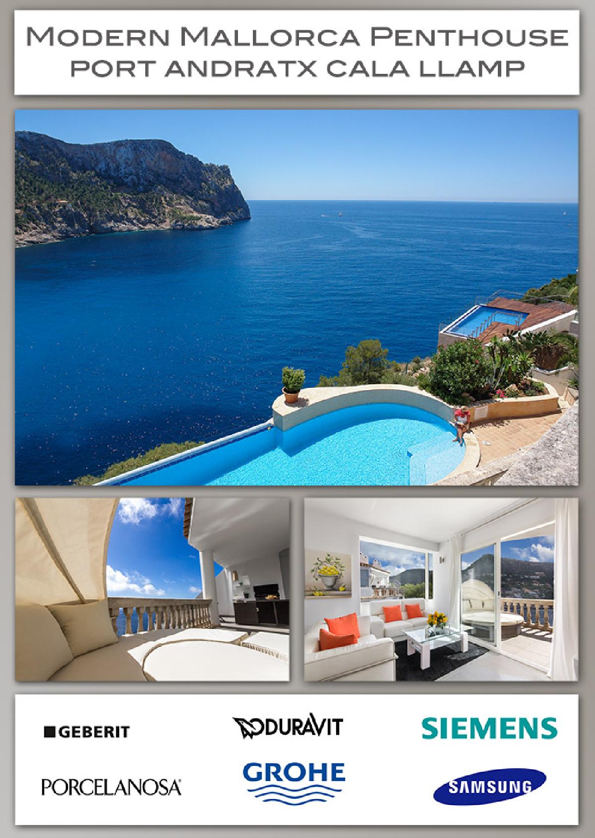 Bacchus Mallorca Penthaus-Terrassen-Wohnung 1. Meerlinie Puerto Andratx Cala Llamp – Foto 1