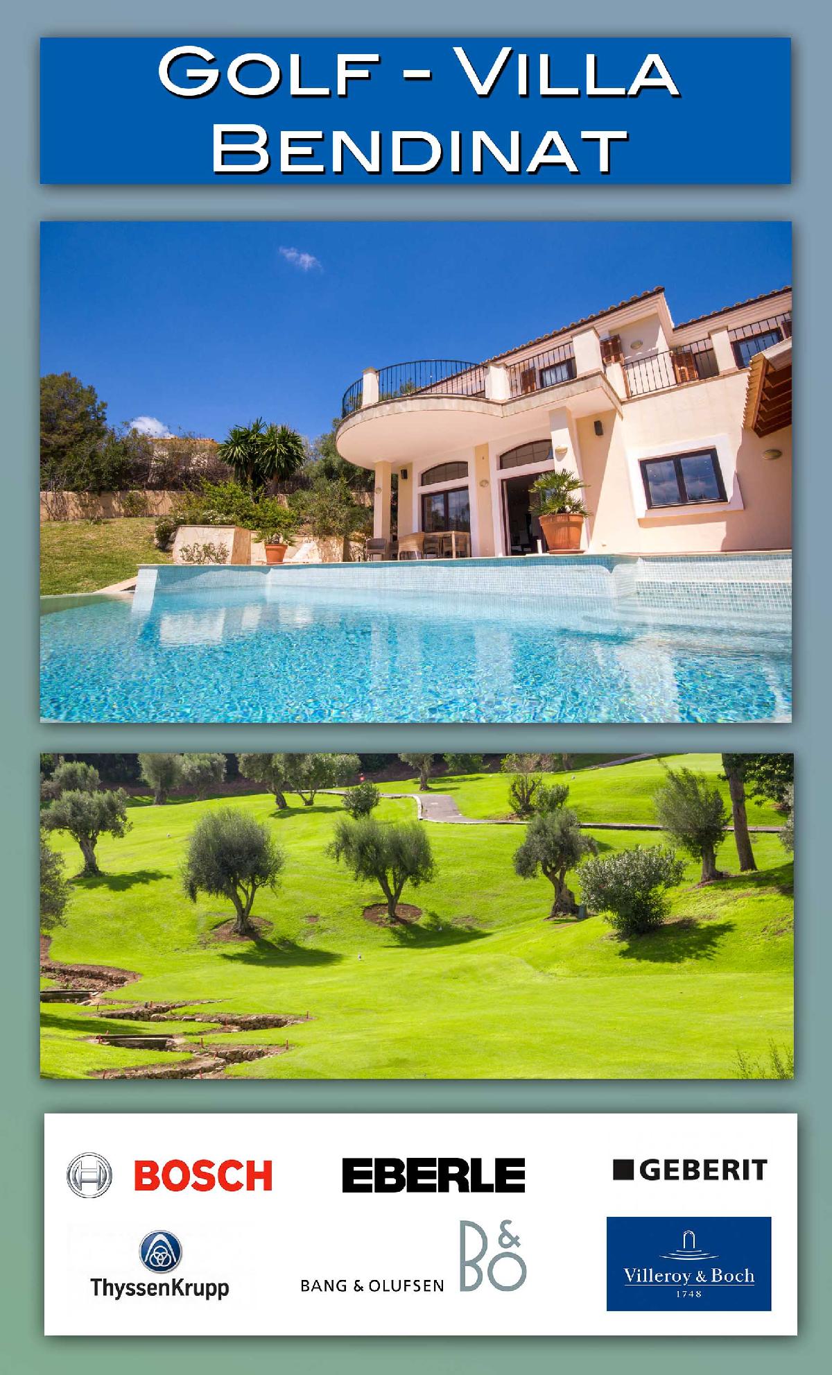 Golf Bendinat Villa mit bis zu 9 Schlafzimmern und Fairway Living am Golf Bendinat – Foto 1