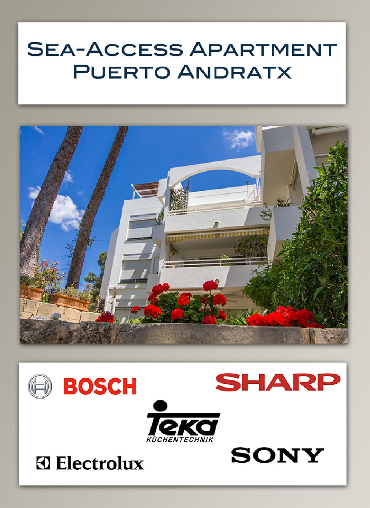 Puerto Andratx Meerzugang Apparmtent direkt am Meer mit Pool und Garten an der türkisblauen Bucht – Foto 1