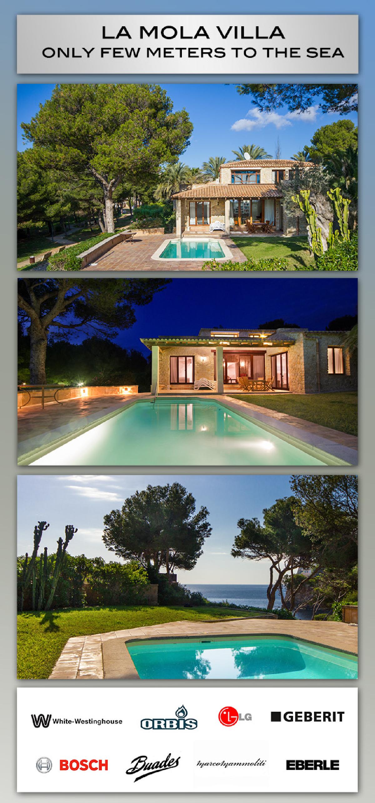 Alquiler de invierno 2-5 meses en Puerto Andratx Villa frente al mar acceso al mar Mallorca – Foto 1