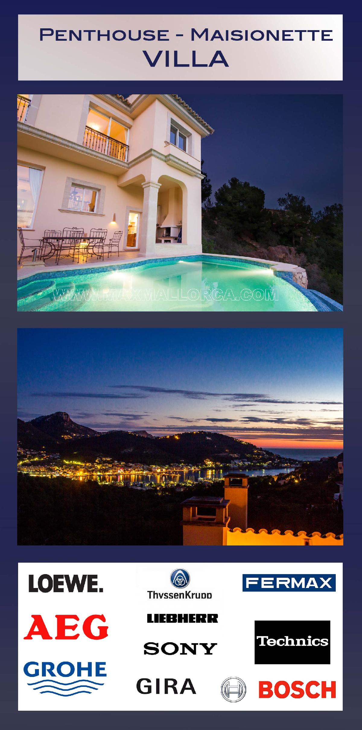 Mallorca: Penthouse Maisonette Villa zu verkaufen Puerto Andratx Can Borras nahe zum Hotel Monport – Foto 1